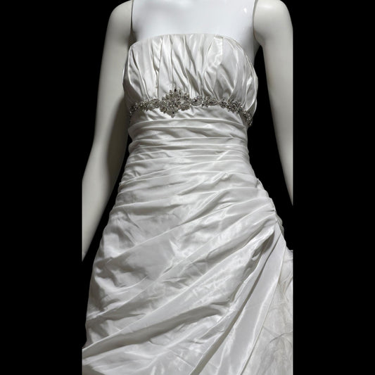 ST. PUCCHI SPOSA vintage Y2K wedding dress gown, white ball gown with ruffle train