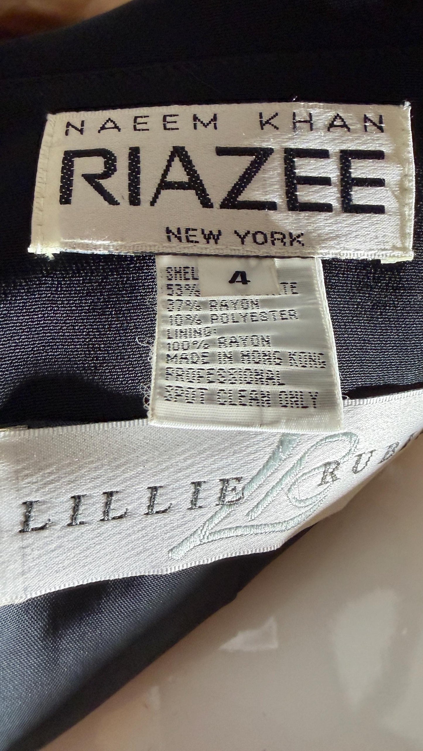 RIAZEE LILLIE RUBIN Vintage 1980s Evening Jacket, beaded Cocktail Party Top