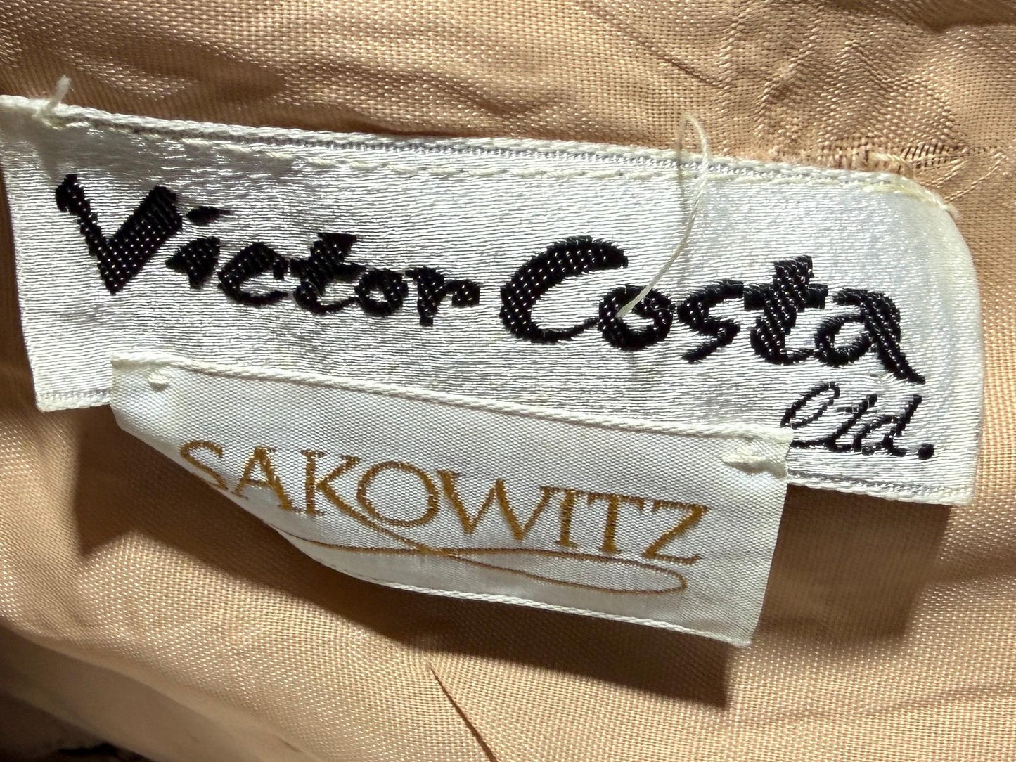 VICTOR COSTA Vintage evening dress, SAKOWITZ 1970s Black Lace Halter Midi dress