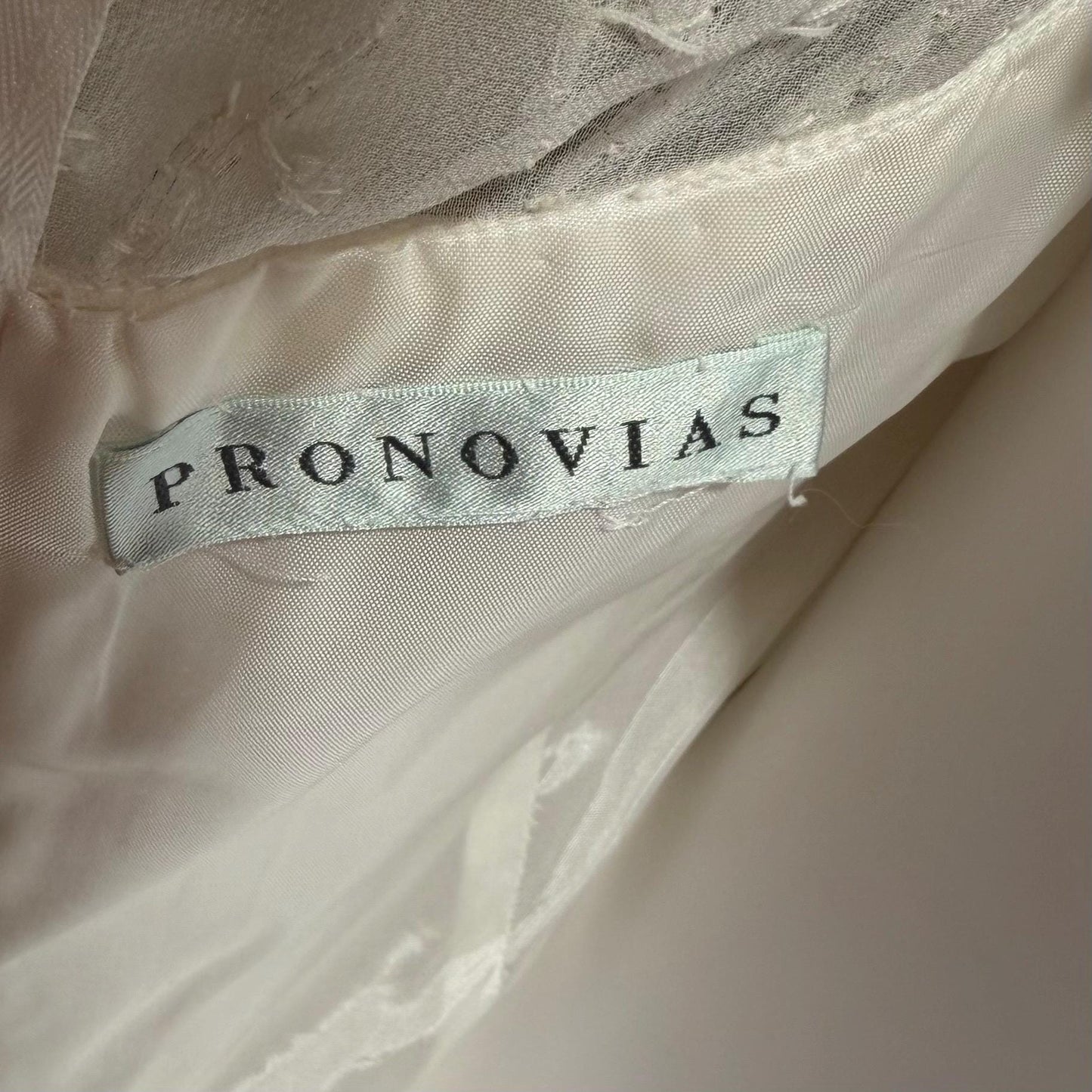 PRONOVIAS vintage wedding dress gown, Y2K white beaded sheath slip dress