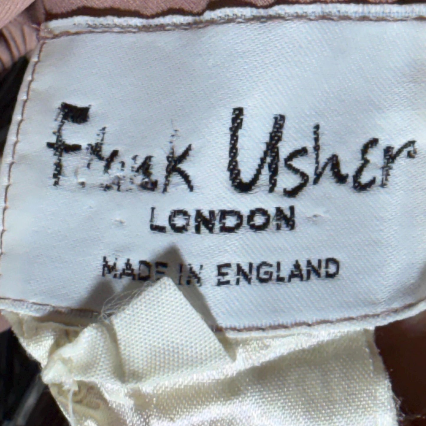 vintage FRANK USHER tent dress, 1970s Mauve jersey knit shift dress, small medium
