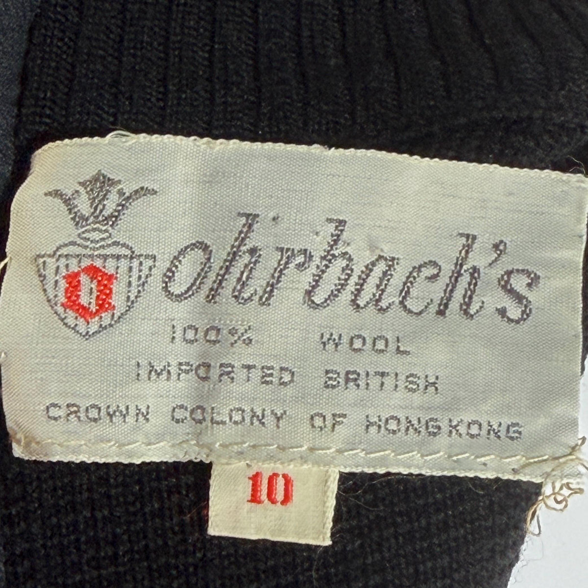 Vintage 1960s mod knit dress, ORBACH'S Black Sweater knit dress