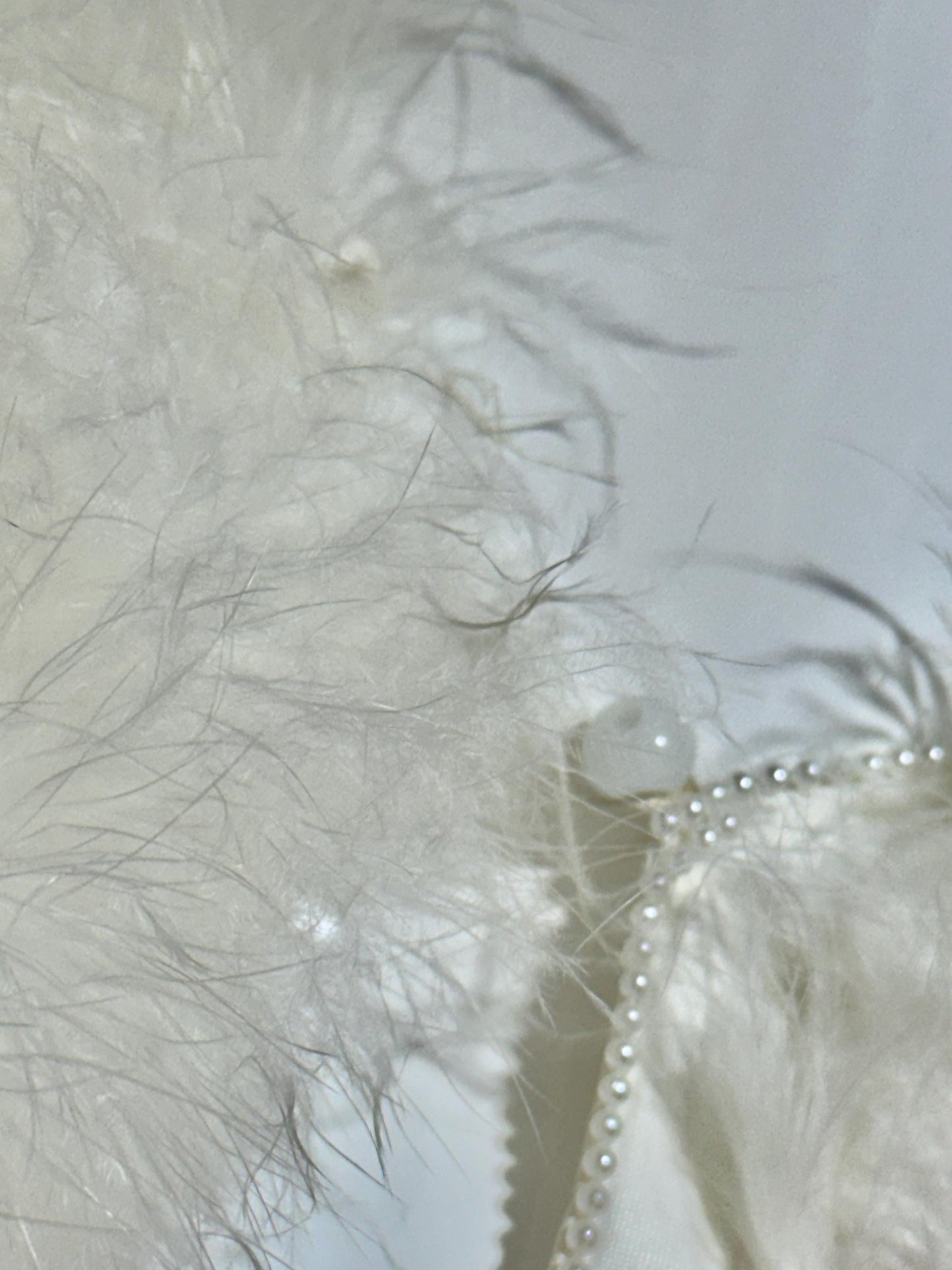 1960s Vintage feather cape jacket, Snowy white marabou wedding bridal capelet evening stole