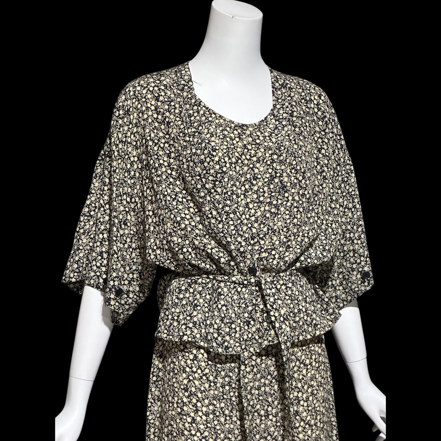 SONIA RYKIEL vintage 1990s 3 piece set, skirt cropped tank top and jacket set