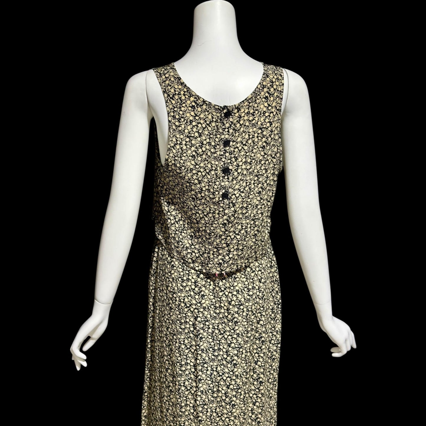 SONIA RYKIEL vintage 1990s 3 piece set, skirt cropped tank top and jacket set