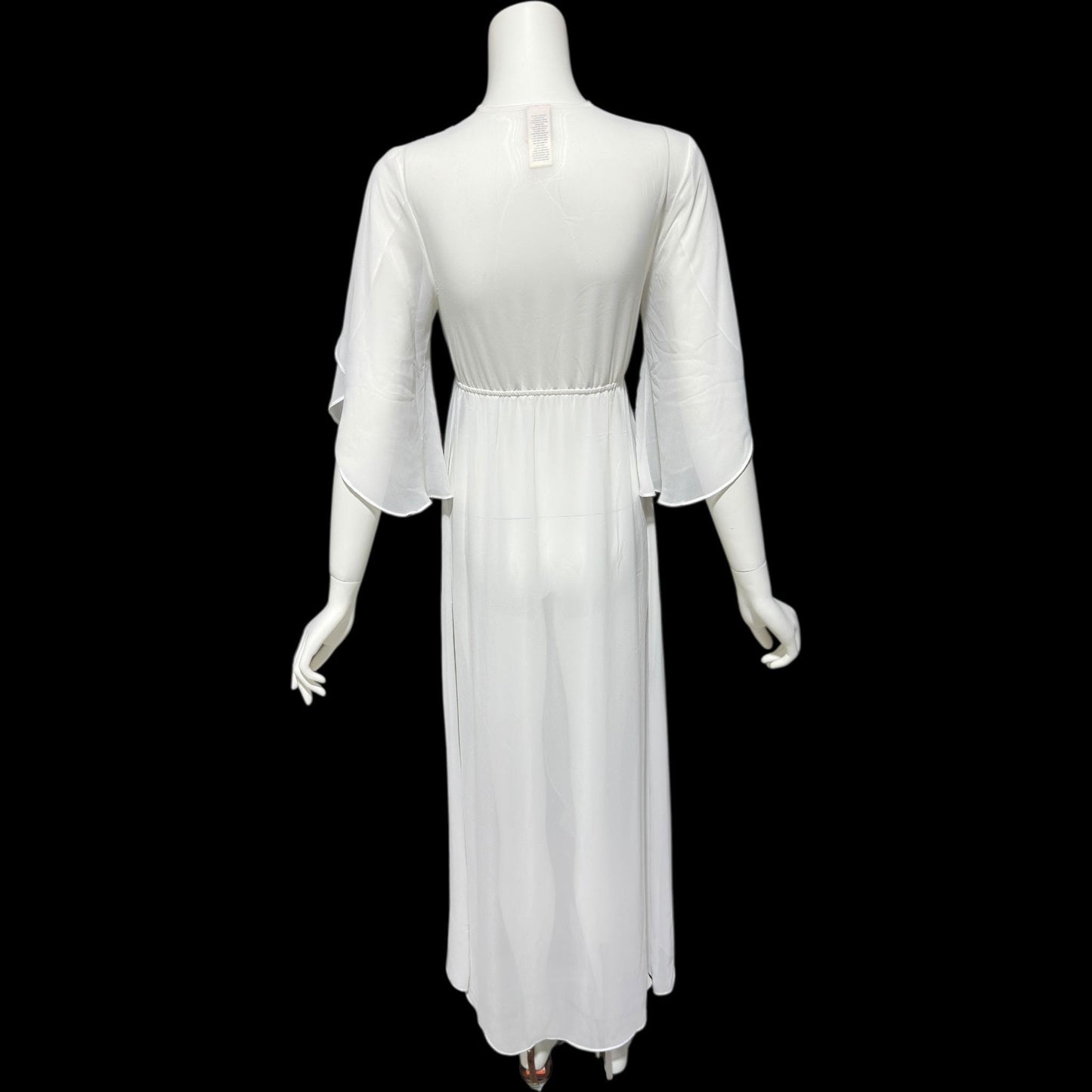 JONQUIL Diane Samandi dressing gown, vintage 1990s amazingly sheer feather weight bridal Robe