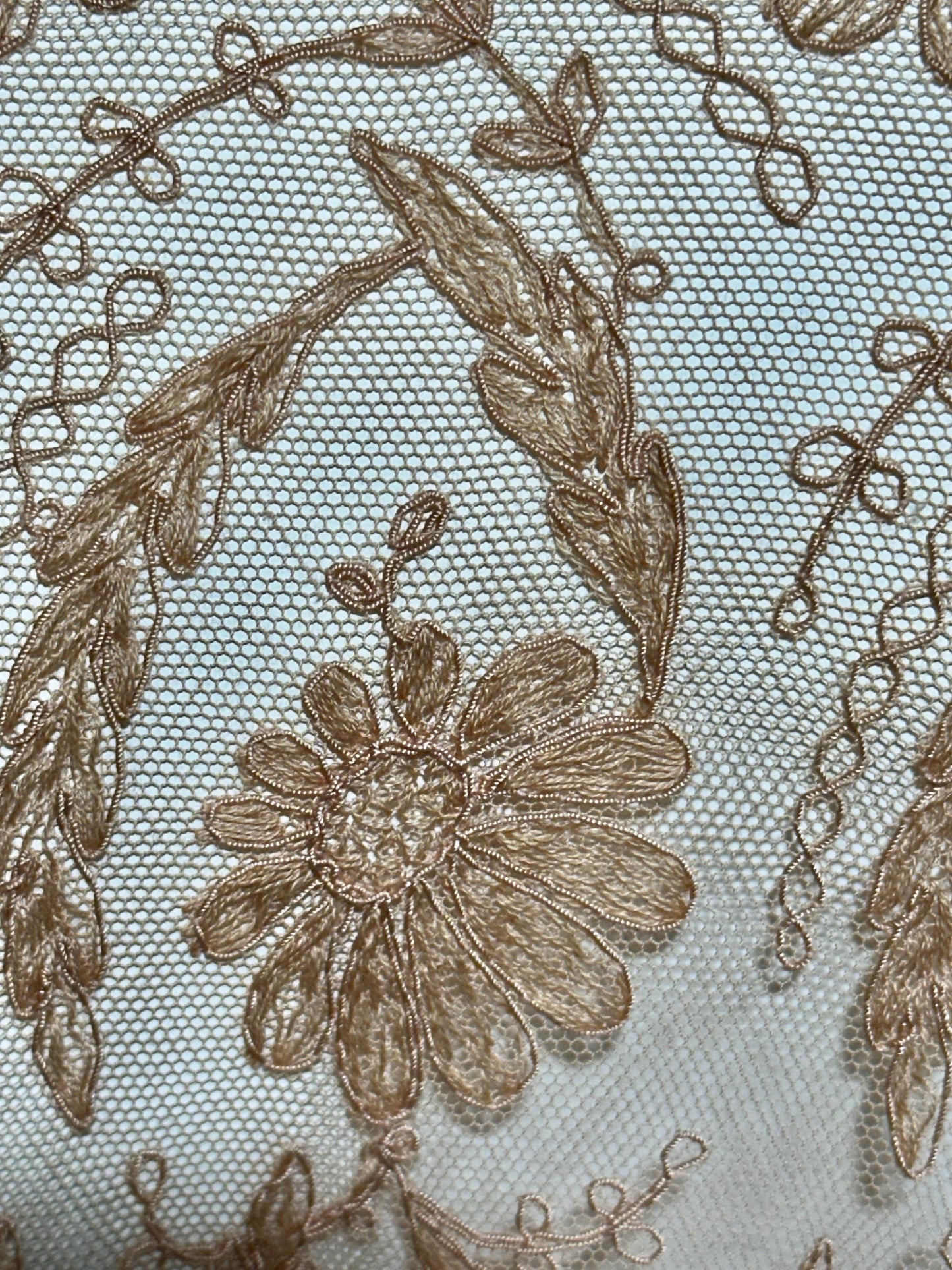 1930s vintage dressing gown robe, Shimmering Peach silk with amazing lace, wrap front house coat