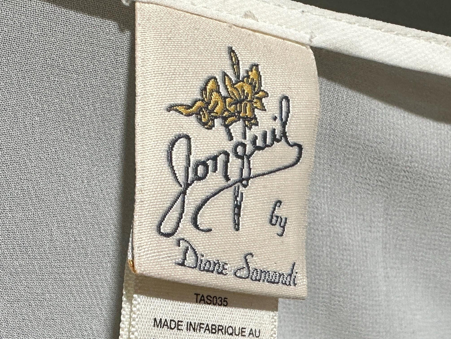 JONQUIL Diane Samandi dressing gown, vintage 1990s amazingly sheer feather weight bridal Robe