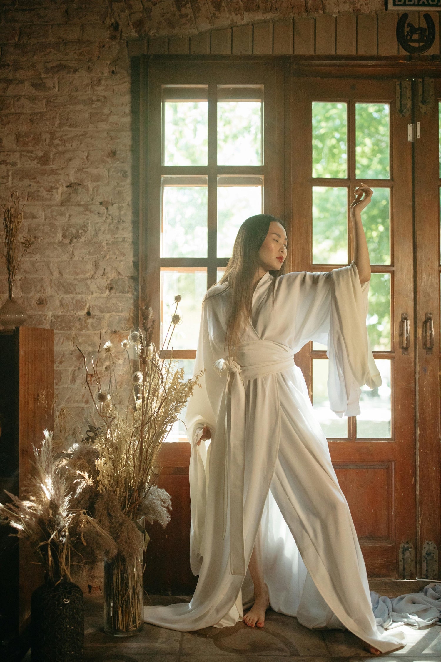 1960s Lucie Ann Claire Sandra dressing gown with marabou