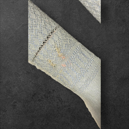 1930s vintage lace opera gloves, fingerless ivory crochet elbow length evening wedding bridal gloves