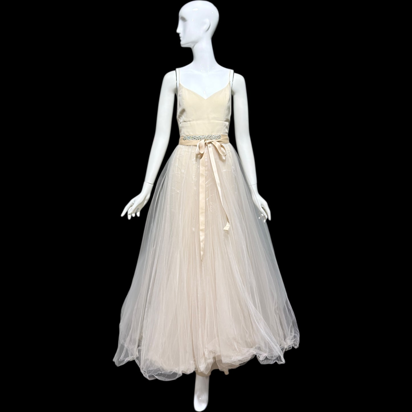 DAVID FIELDEN vintage wedding dress, Sposa Y2K cupcake tulle 3 pcs bridal ball gown