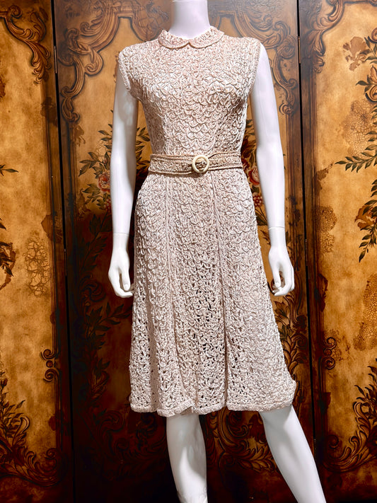 1930s evening dresses for sale 1930's Beaded Rhinestone Candlelight Silk Trained Old Hollywood Gown main image 0