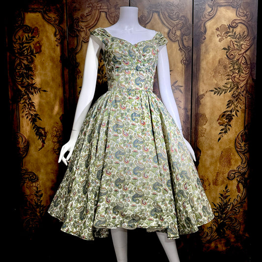 1950s party dress, JUNIOR ACCENT, Bombshell Cocktail party sundress