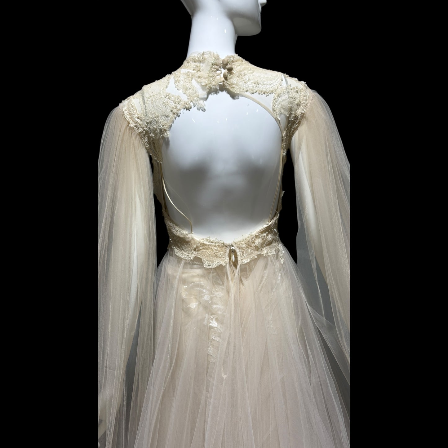 DAVID FIELDEN vintage wedding dress, Sposa Y2K cupcake tulle 3 pcs bridal ball gown
