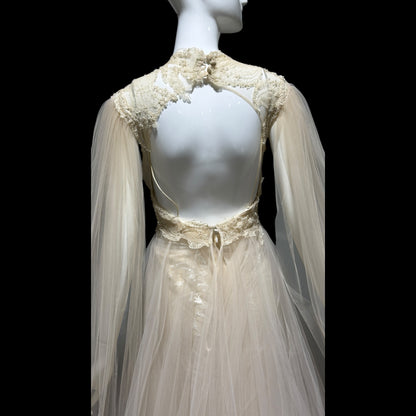 DAVID FIELDEN vintage wedding dress, Sposa Y2K cupcake tulle 3 pcs bridal ball gown