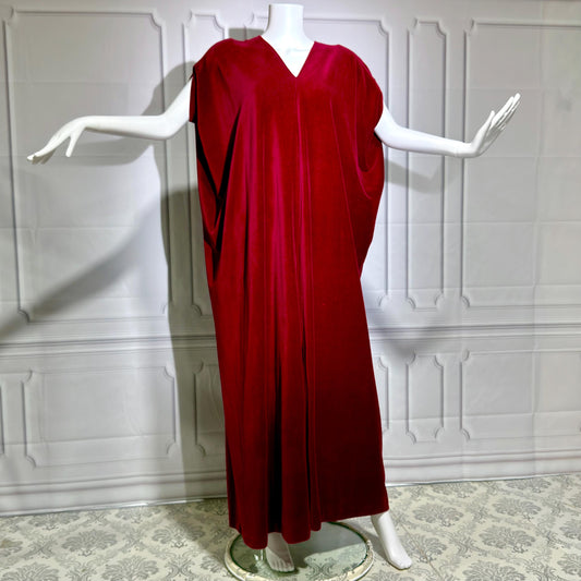 70s formal dress FRANK USHER 70s Black Chiffon Evening Dress