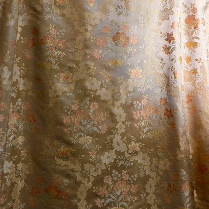 C CRAWFORD HOLLIDGE Vintage 1930s silk damask cape, floral evening cape