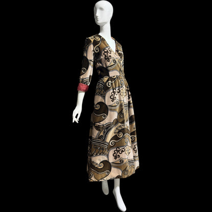 BARD'S TORONTO, 1960s vintage velvet evening hostess gown, dressing gown?