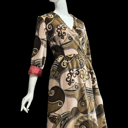 BARD'S TORONTO, 1960s vintage velvet evening hostess gown, dressing gown?
