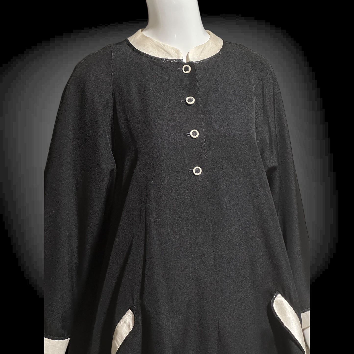 GEOFFREY BEENE, vintage 1960s cocktail party Mod mini tent dress