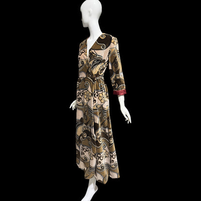 BARD'S TORONTO, 1960s vintage velvet evening hostess gown, dressing gown?