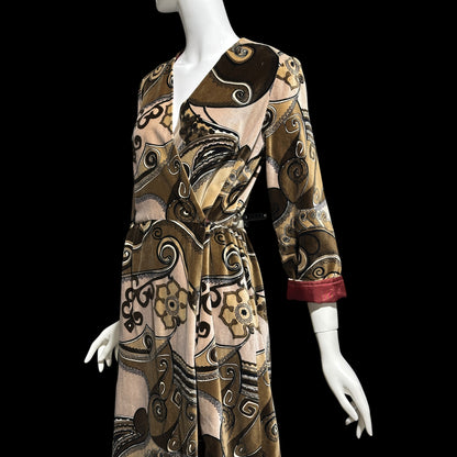 BARD'S TORONTO, 1960s vintage velvet evening hostess gown, dressing gown?