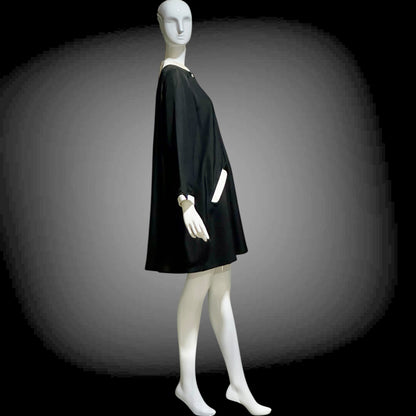 GEOFFREY BEENE, vintage 1960s cocktail party Mod mini tent dress