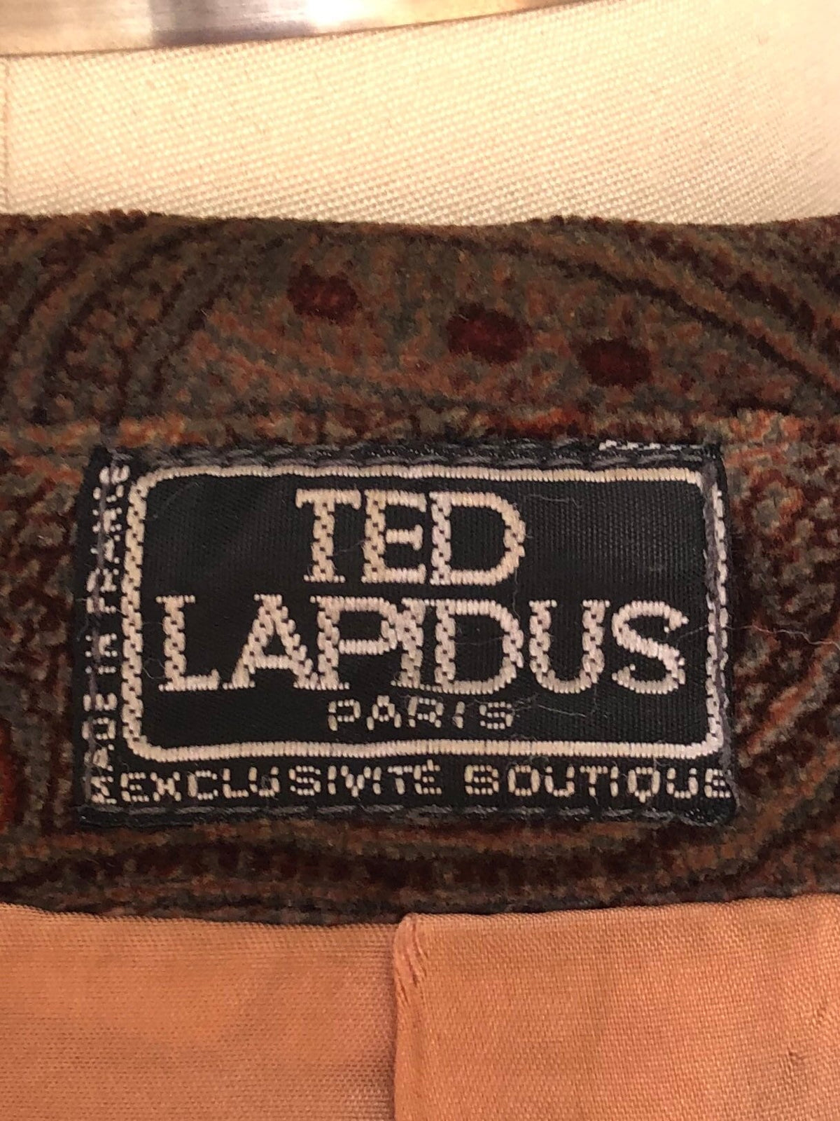 vintage TED LAPIDUS velvet blazer, vintage 1970s cotton velvet paisley jacket