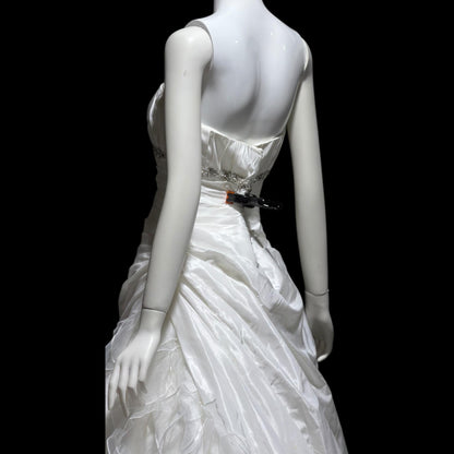 ST. PUCCHI SPOSA vintage Y2K wedding dress gown, white ball gown with ruffle train