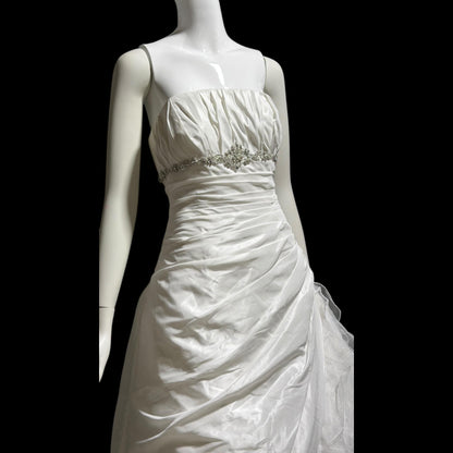ST. PUCCHI SPOSA vintage Y2K wedding dress gown, white ball gown with ruffle train