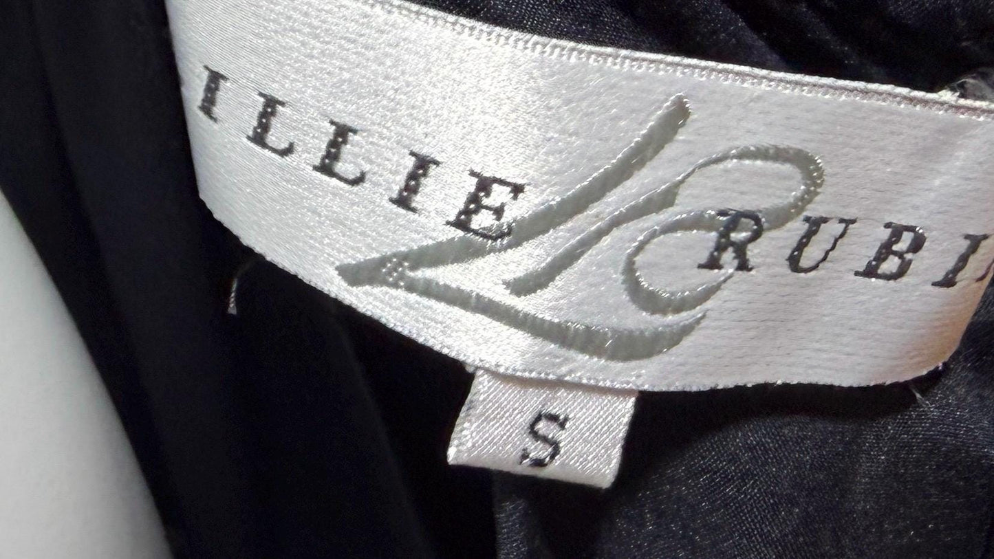 LILLIE RUBIN vintage evening dress gown, 1990s Beaded Silk slip dress