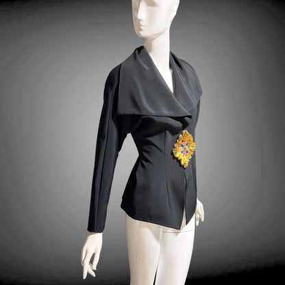RIAZEE LILLIE RUBIN Vintage 1980s Evening Jacket, beaded Cocktail Party Top