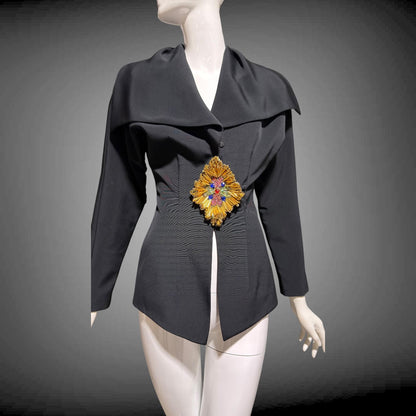 RIAZEE LILLIE RUBIN Vintage 1980s Evening Jacket, beaded Cocktail Party Top