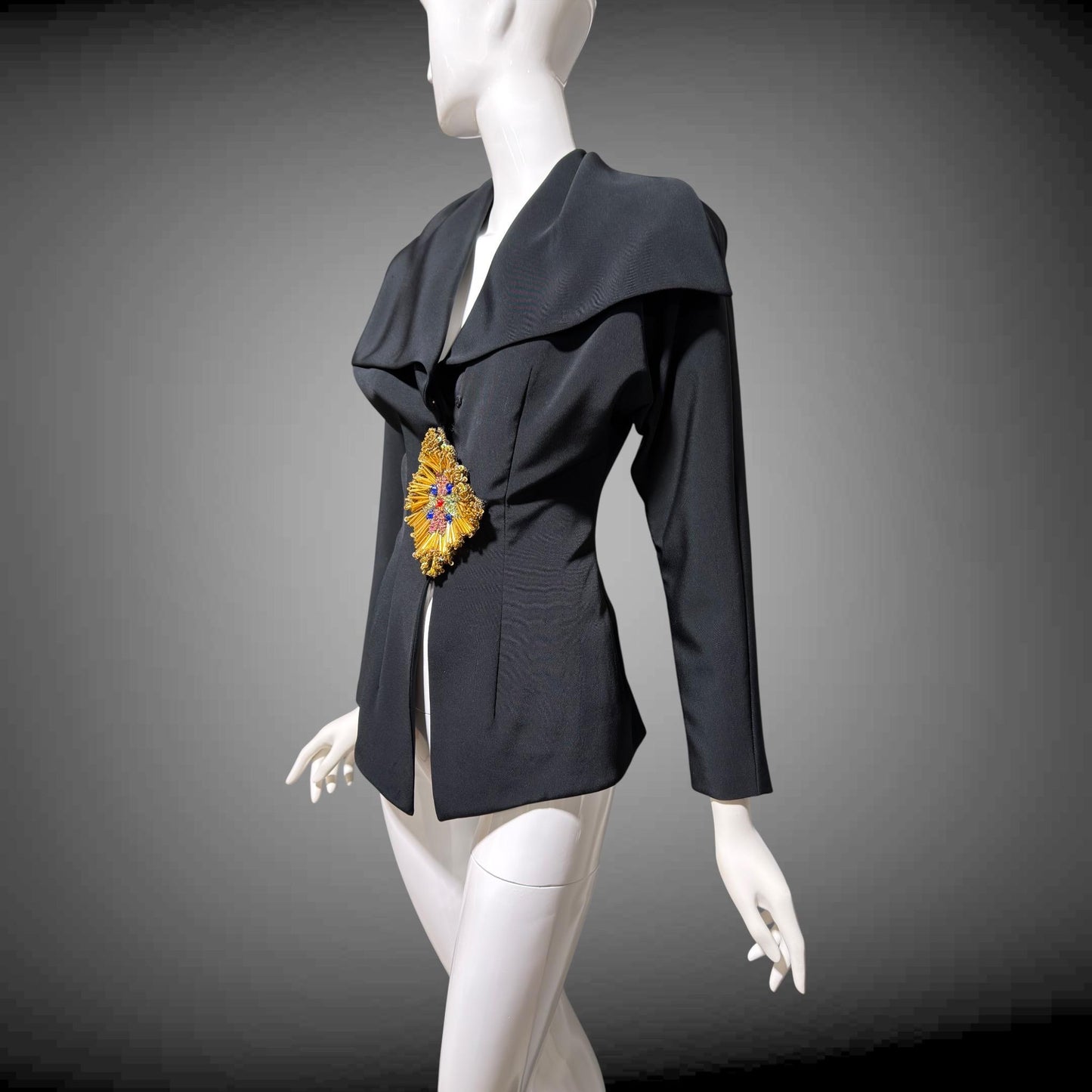 RIAZEE LILLIE RUBIN Vintage 1980s Evening Jacket, beaded Cocktail Party Top