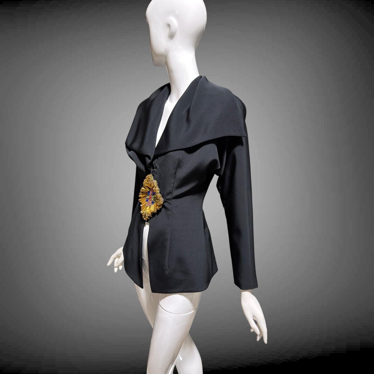 RIAZEE LILLIE RUBIN Vintage 1980s Evening Jacket, beaded Cocktail Party Top