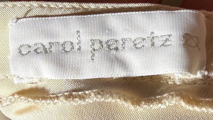 CAROL PERETZ Vintage evening wedding dress, 1990s bias cut Silk Slip Dress