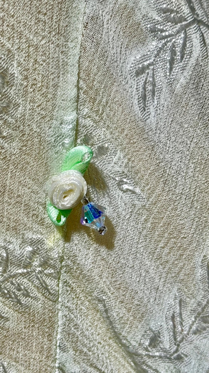 CAROL PERETZ Vintage evening wedding dress, 1990s bias cut Silk Slip Dress