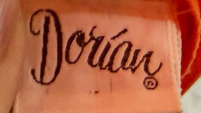 HALSTON IV vintage 1970s Kaftan evening dress, DORIAN Bold Orange knit Caftan Dress