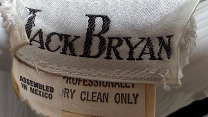 JACK BRYAN vintage evening wedding dress, 1960s designer white plisse pleat halter grecian goddess dress