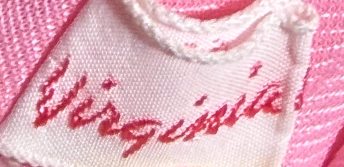 VIRGINIA WALLACE vintage nightgown robe set, 1960s Barbie Pink lingerie slip dress peignoir set