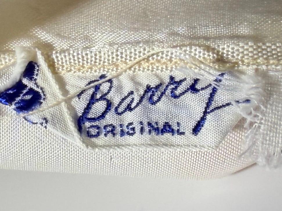 DuBARRY Vintage 1930s nightgown slip Dress, Pearl Bias Cut Shiny Lingerie Dress