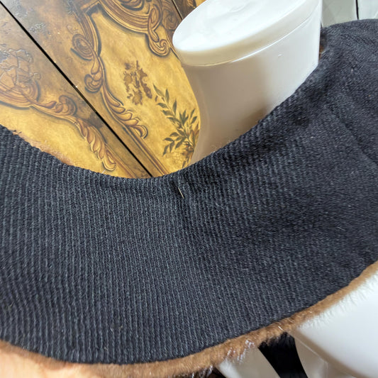 1950s vintage mink collar, vintage accessory coat collar