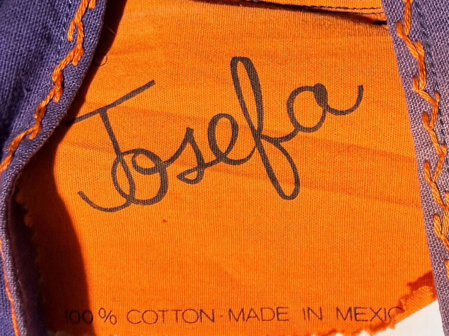 JOSEFA Vintage 1970s Caftan Kaftan dress, Mexican Cotton Hippie Boho Maxi Dress