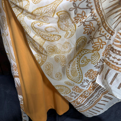 AJ BARI Vintage 1970s caftan dress, hippie boho maxi house dress kaftan