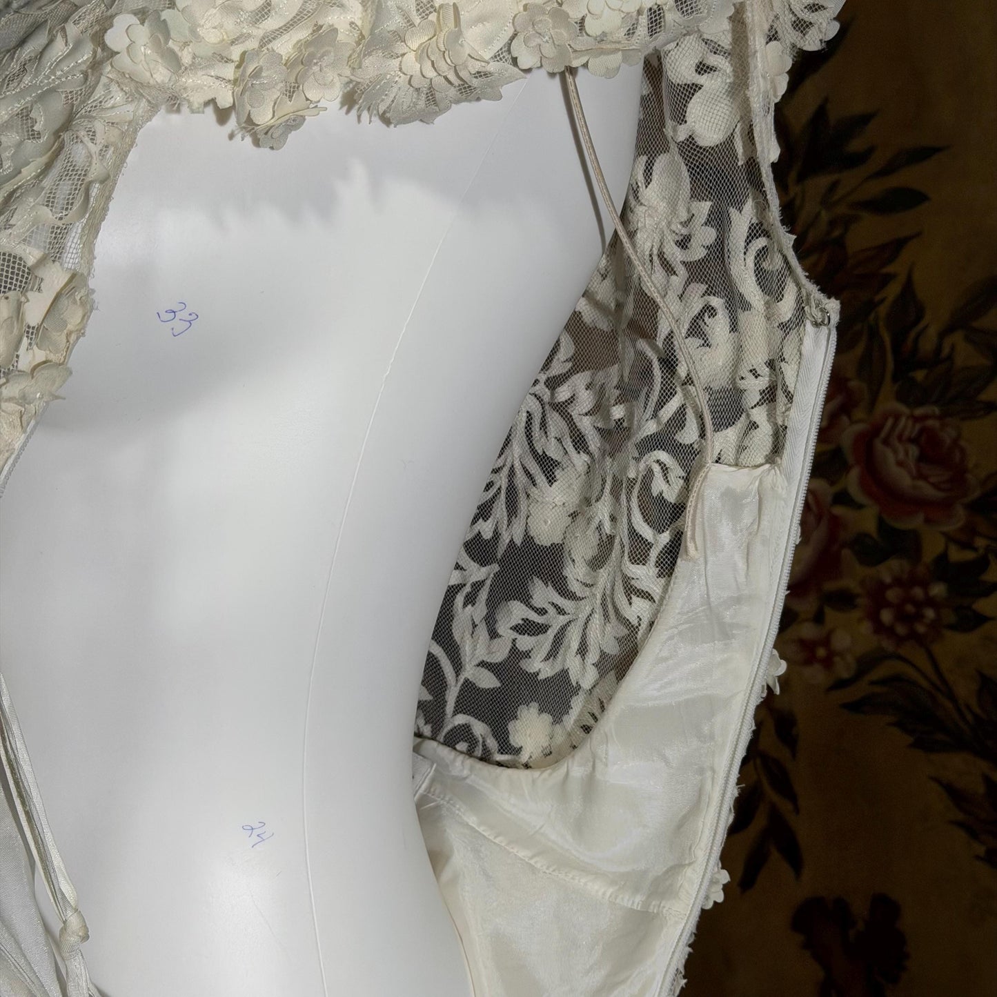 DAVID FIELDEN vintage wedding dress, Sposa Y2K cupcake tulle 3D cutwork bridal ball gown