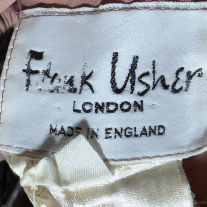 vintage FRANK USHER tent dress, 1970s Mauve jersey knit shift dress, small medium
