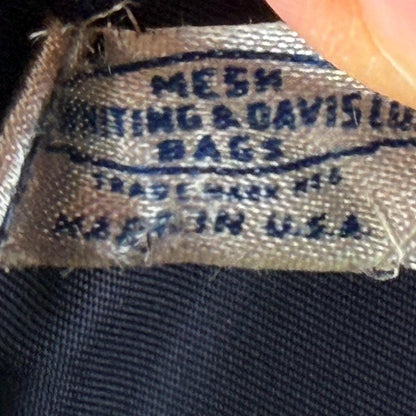 WHITING & DAVIS vintage 1950s evening bag, Mesh Pearly White Bridal purse, Rhinestone dance bag