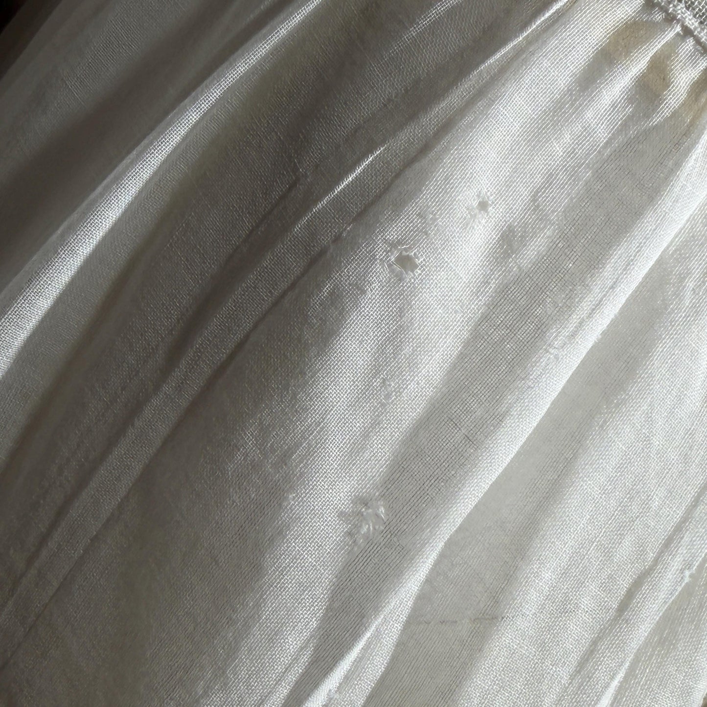 Vintage Edwardian cotton skirt, Antique 1900s heavily embroidered white maxi skirt, hippie boho skirt