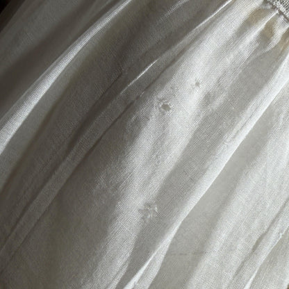 Vintage Edwardian cotton skirt, Antique 1900s heavily embroidered white maxi skirt, hippie boho skirt