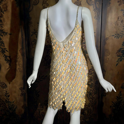 vintage 1980s BLACK TIE Oleg Cassini Cocktail Dress, Neiman Marcus beaded party evening dress